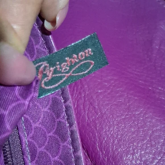 Brighton Purple Crossbody Bag with Tassel Charm - Picture 2 of 13